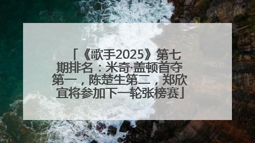 《歌手2025》第七期排名：米奇·盖顿首夺第一，陈楚生第二，郑欣宜将参加下一轮张榜赛