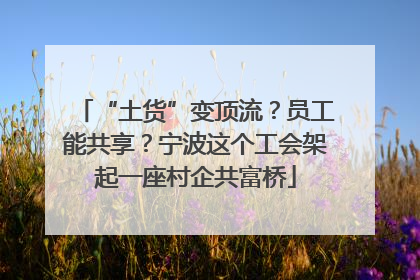 “土货”变顶流？员工能共享？宁波这个工会架起一座村企共富桥