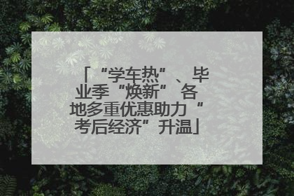 “学车热”、毕业季“焕新” 各地多重优惠助力“考后经济”升温