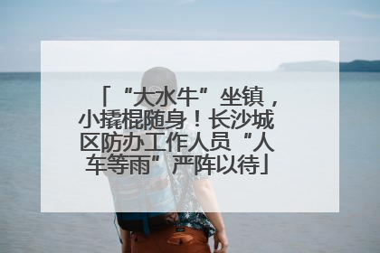 “大水牛”坐镇，小撬棍随身！长沙城区防办工作人员“人车等雨”严阵以待