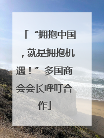 “拥抱中国，就是拥抱机遇！”多国商会会长呼吁合作