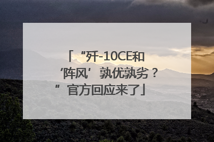 “歼-10CE和‘阵风’孰优孰劣？”官方回应来了