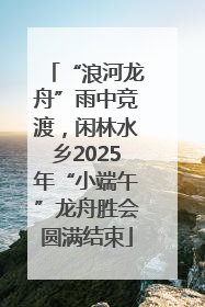 “浪河龙舟”雨中竞渡，闲林水乡2025年“小端午”龙舟胜会圆满结束