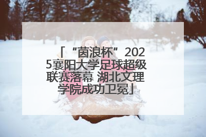 “茵浪杯”2025襄阳大学足球超级联赛落幕 湖北文理学院成功卫冕