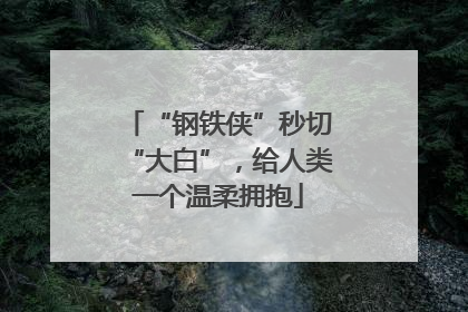 “钢铁侠”秒切“大白”，给人类一个温柔拥抱