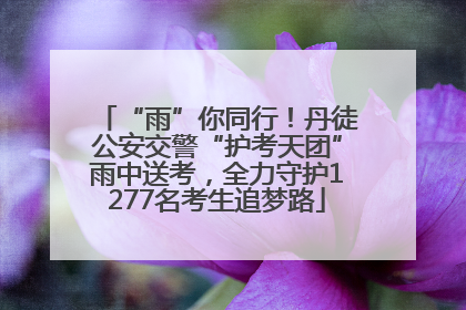 “雨”你同行！丹徒公安交警“护考天团”雨中送考，全力守护1277名考生追梦路