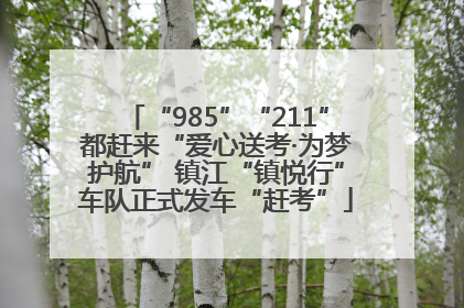“985”“211”都赶来“爱心送考·为梦护航” 镇江“镇悦行”车队正式发车“赶考”