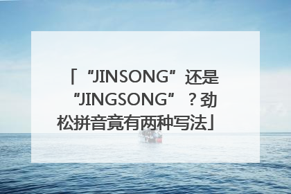 “JINSONG”还是“JINGSONG”？劲松拼音竟有两种写法