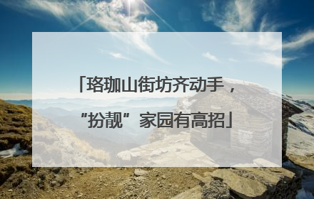 珞珈山街坊齐动手，“扮靓”家园有高招