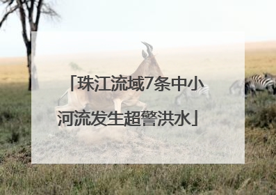 珠江流域7条中小河流发生超警洪水