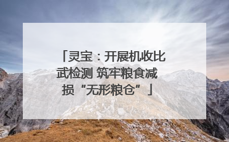 灵宝：开展机收比武检测 筑牢粮食减损“无形粮仓”