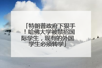 特朗普政府下狠手！哈佛大学被禁招国际学生，现有的外国学生必须转学