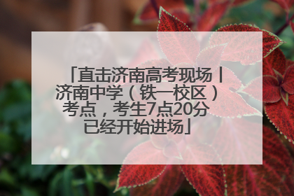 直击济南高考现场丨济南中学（铁一校区）考点，考生7点20分已经开始进场