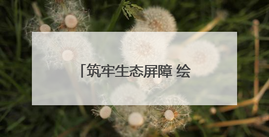 筑牢生态屏障 绘就绿色发展新画卷