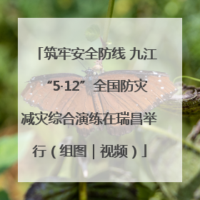 筑牢安全防线 九江“5·12”全国防灾减灾综合演练在瑞昌举行（组图｜视频）