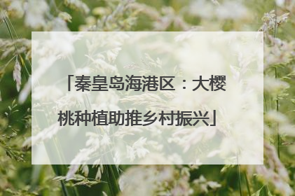 秦皇岛海港区：大樱桃种植助推乡村振兴