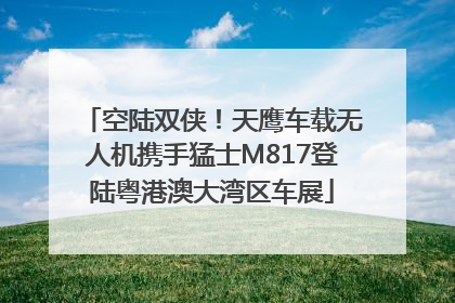 空陆双侠！天鹰车载无人机携手猛士M817登陆粤港澳大湾区车展