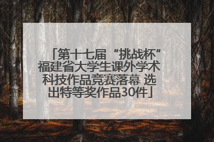 第十七届“挑战杯”福建省大学生课外学术科技作品竞赛落幕 选出特等奖作品30件