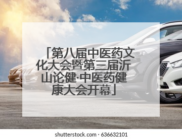 第八届中医药文化大会暨第三届沂山论健·中医药健康大会开幕