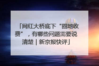 网红大桥底下“圈地收费”，有哪些问题需要说清楚｜新京报快评