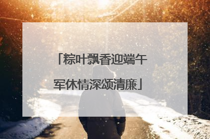 粽叶飘香迎端午 军休情深颂清廉
