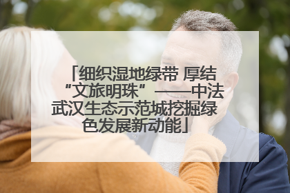 细织湿地绿带 厚结“文旅明珠”——中法武汉生态示范城挖掘绿色发展新动能