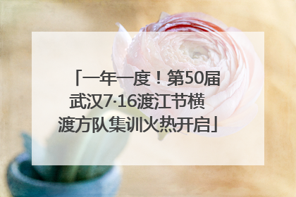 一年一度！第50届武汉7·16渡江节横渡方队集训火热开启