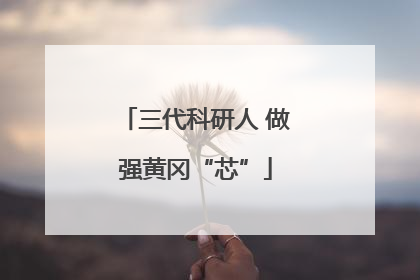 三代科研人 做强黄冈“芯”
