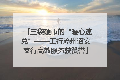 三袋硬币的“暖心速兑”——工行漳州诏安支行高效服务获赞誉