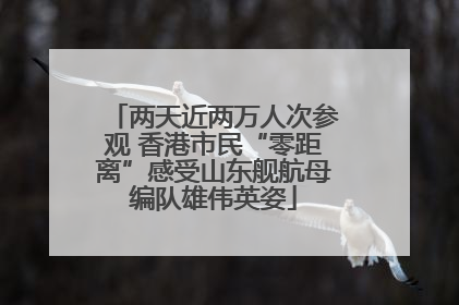 两天近两万人次参观 香港市民“零距离”感受山东舰航母编队雄伟英姿