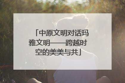 中原文明对话玛雅文明——跨越时空的美美与共