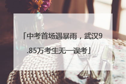 中考首场遇暴雨，武汉9.85万考生无一误考