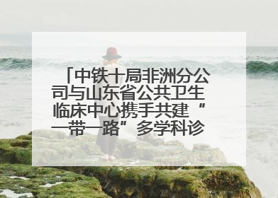 中铁十局非洲分公司与山东省公共卫生临床中心携手共建“一带一路”多学科诊疗协作网