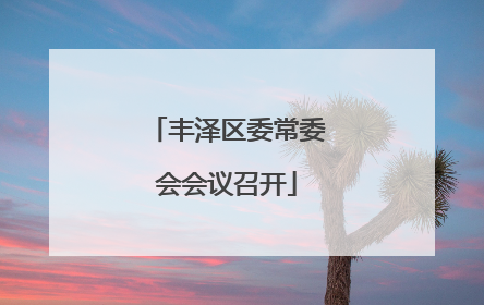 丰泽区委常委会会议召开