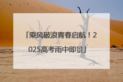 乘风破浪青春启航！2025高考雨中即景