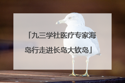 九三学社医疗专家海岛行走进长岛大钦岛