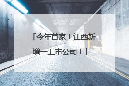 今年首家！江西新增一上市公司！