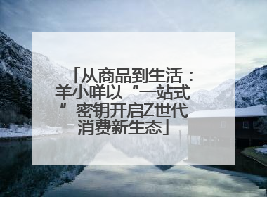 从商品到生活：羊小咩以“一站式”密钥开启Z世代消费新生态