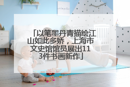 以笔墨丹青描绘江山如此多娇，上海市文史馆馆员展出113件书画新作