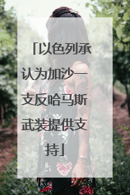 以色列承认为加沙一支反哈马斯武装提供支持