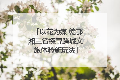 以花为媒 赣鄂湘三省探寻跨城文旅体验新玩法