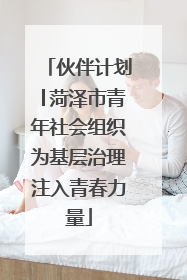 伙伴计划│菏泽市青年社会组织为基层治理注入青春力量