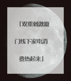双重刺激厦门线下家电消费热起来