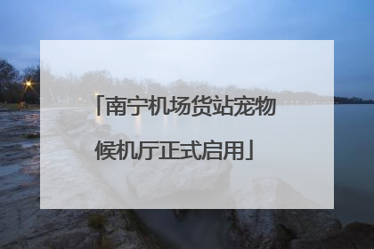 南宁机场货站宠物候机厅正式启用