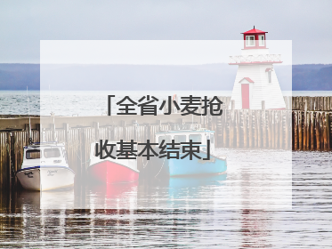 全省小麦抢收基本结束
