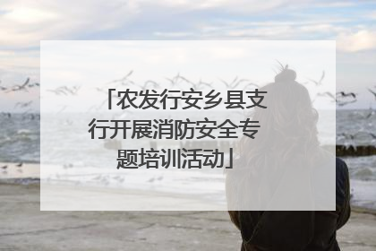 农发行安乡县支行开展消防安全专题培训活动