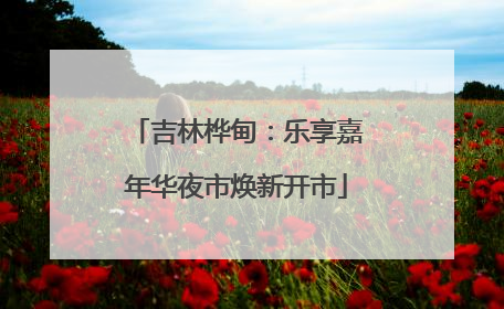 吉林桦甸：乐享嘉年华夜市焕新开市