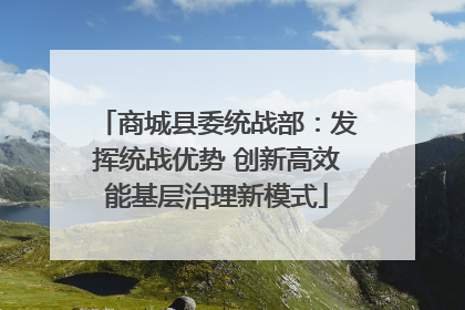 商城县委统战部：发挥统战优势 创新高效能基层治理新模式