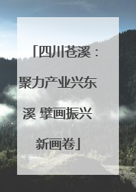 四川苍溪：聚力产业兴东溪 擘画振兴新画卷