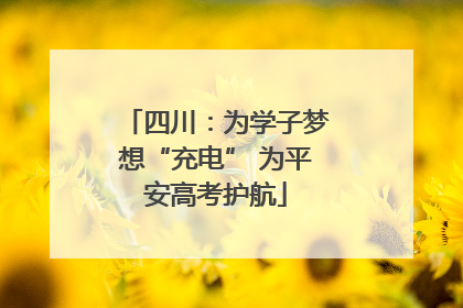 四川：为学子梦想“充电” 为平安高考护航